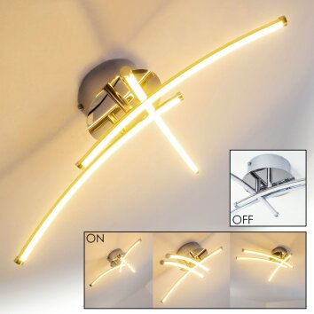 Hotchkiss Taklampa LED Krom, 1-ljuskällor