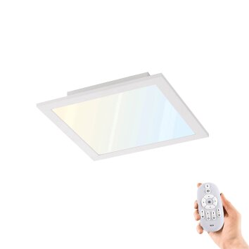 Leuchten Direkt FLAT Taklampa, Panel LED Vit, 1-ljuskällor, Fjärrkontroll