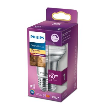 Philips Lampor E27 LED 4.5 Watt varmvit dimbar 345 Lumen