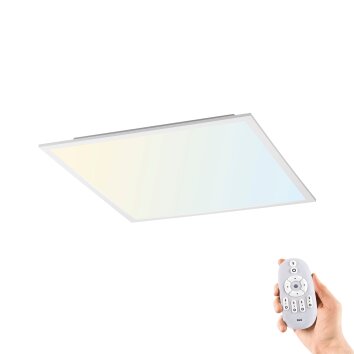 Leuchten Direkt FLAT Taklampa, Panel LED Vit, 1-ljuskällor, Fjärrkontroll