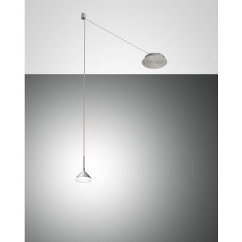 Fabas Luce Isabella Pendelbelysning LED Krom, Nickel matt, 1-ljuskällor