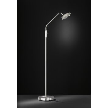 Wofi Lampor ORTA Golvlampa LED Nickel matt, 1-ljuskällor