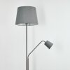 Gunstock Golvlampa, Läslampa Nickel matt, 2-ljuskällor