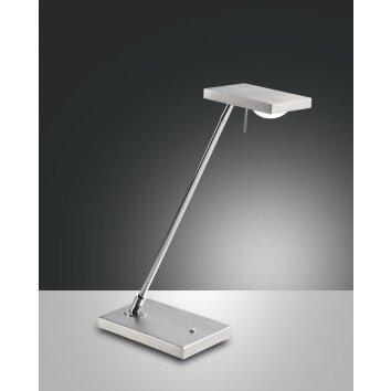 Fabas Luce Como Bordslampa LED Aluminium, Krom, 1-ljuskällor