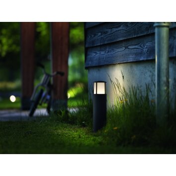 Philips Lampor Stock Sockellampa LED Antracit, 1-ljuskällor