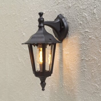 Konstsmide Lampor Firenze Vägglampa Svart, 1-ljuskällor