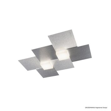 Grossmann CREO Vägg- och taklampor LED Aluminium, 2-ljuskällor