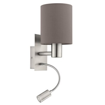 Eglo PASTERI Vägglampa LED Nickel matt, 2-ljuskällor