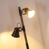 Oksbol Golvlampa Mörkbrun, Grått, Stål borstat, 2-ljuskällor