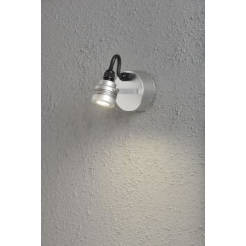 Konstsmide Lampor Monza Vägglampa LED Aluminium, 1-ljuskällor