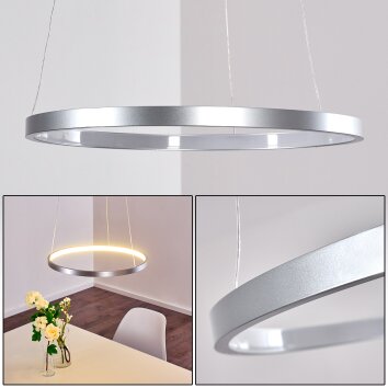 Canisteo Pendellampa LED Silver, 1-ljuskällor