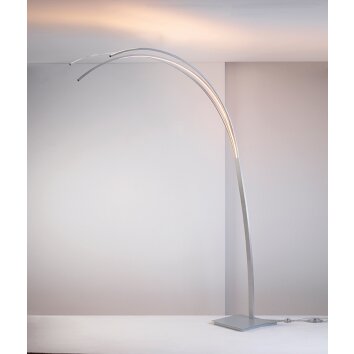 Bopp BOW Golvlampa LED Aluminium, 3-ljuskällor