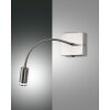 Fabas Luce Portici Vägglampa LED Nickel matt, 1-ljuskällor