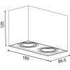 Lucide TUBE Taklampa, Downlight Vit, 2-ljuskällor