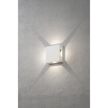 Konstsmide Lampor Cremona Vägglampa LED Vit, 4-ljuskällor