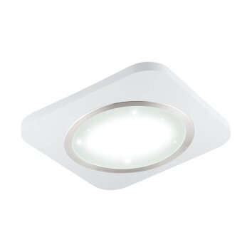 Eglo PUYO-S taklampa LED Nickel matt, Vit, 1-ljuskällor