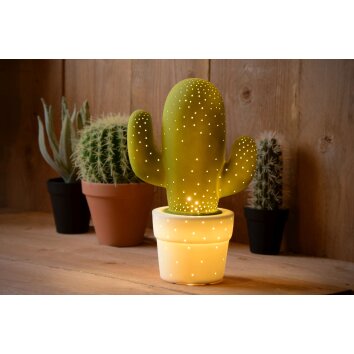 Lucide CACTUS dekorativ belysning, Bordslampa Grön, 1-ljuskällor