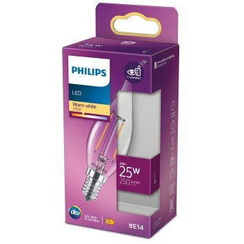 Philips Lampor E14 LED 2 Watt varmvit 250 Lumen