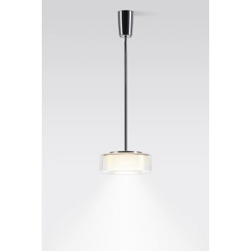 Serien Lighting CURLING Pendellampa LED Aluminium, Krom, 1-ljuskällor