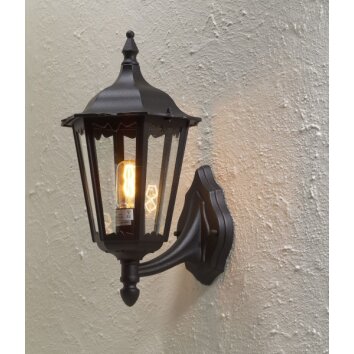 Konstsmide Lampor Firenze vägglampa utomhus Svart, 1-ljuskällor