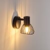 Holbol Vägglampa, Väggspotlight Svart, 1-ljuskällor