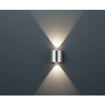 Trio WALES Vägglampa LED Nickel matt, 2-ljuskällor