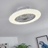 Piraeus Taklampa, Takfläkt med belysning LED Titan, Vit, 1-ljuskällor, Fjärrkontroll