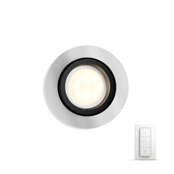 Philips Lampor Einbauspot infälld taklampa, Infälld lampa Silver, 1-ljuskällor, Fjärrkontroll