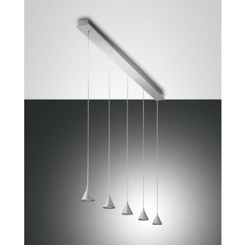 Fabas Luce Delta Pendelbelysning LED Aluminium, 5-ljuskällor