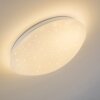 Quebec Taklampa LED Vit, 1-ljuskällor, Fjärrkontroll, Färgväxlare