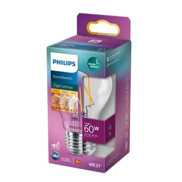 Philips Lampor E27 LED 7.5 Watt varmvit dimbar 806 Lumen