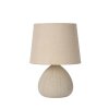 Lucide RAMZI Bordslampa Beige, 1-ljuskällor