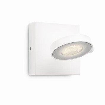 Philips Lampor Clockwork Väggspotlight LED Vit, 1-ljuskällor