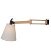 Steinhauer Mexlite Vägglampa Beige, Trä ljus, Svart, 1-ljuskällor