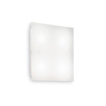 Ideallux FLAT Vägglampa Vit, 4-ljuskällor