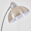 Poitou Golvlampa Nickel matt, 1-ljuskällor